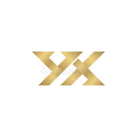 logotipo das iniciais do alfabeto yx xy x e y ilustração do vetor ilustração de molde