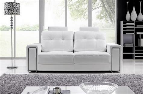 Ainsi que différentes couleurs des plus sobre. Canapé 2 places en cuir prestige luxe haut de gamme italien matignon, blanc - Mobilier Privé