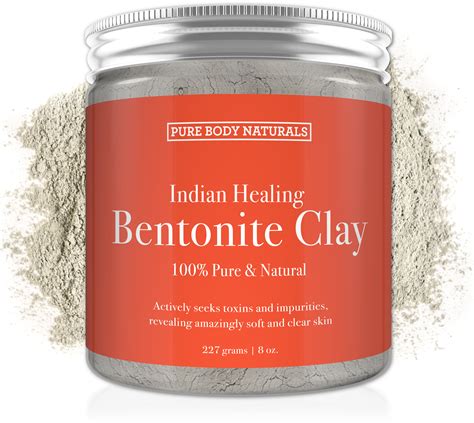 Bentonite Indian Healing Clay, 100% Pure | Pure Body Naturals