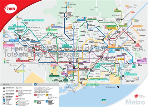 Objevit Technick Odchylka Mapa Metro Barcelona Smutek Provoz Zahrnout