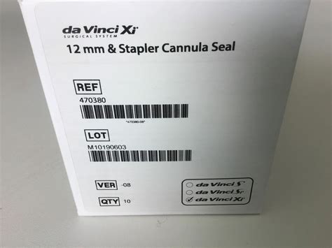 New Da Vinci 470380 Intuitive Surgical 12mm And Stapler Cannula Seal