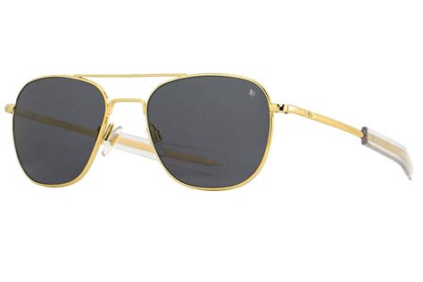 american optical original pilot gold 57 sunglasses men eyeshop