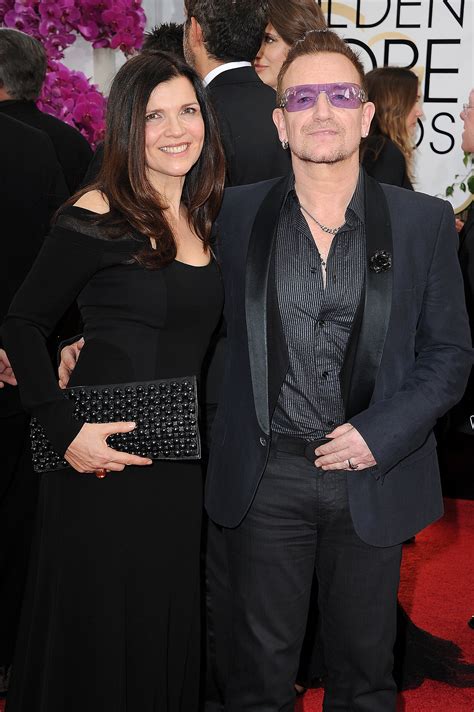 Bono And His Wife Alison Posed For Pictures On The Red Carpet Its