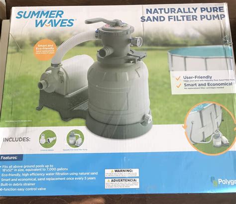 Summer Waves Sand Filter Pump For Above Ground Pools