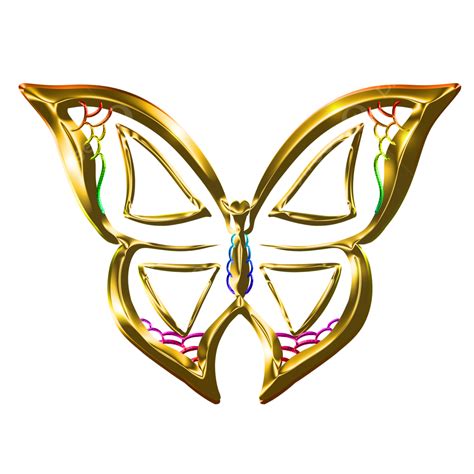 Golden Butterfly Butterfly Golden Golden L Png Transparent Clipart