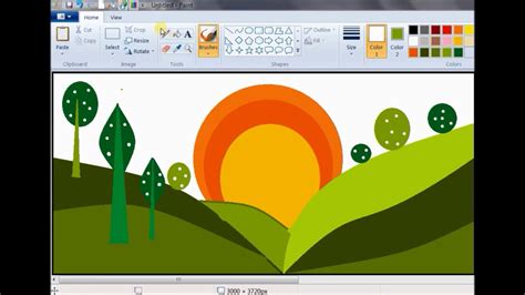 How To Draw Scenery In Ms Paint Zohal