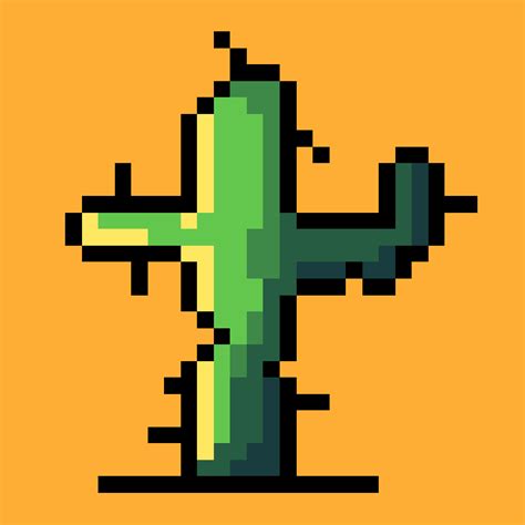 Cactus Pixel Art By Urutaudevstudios On Newgrounds