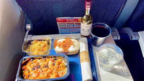 Economy Class Meal Of Klm In Intercontinental Flight Youtube