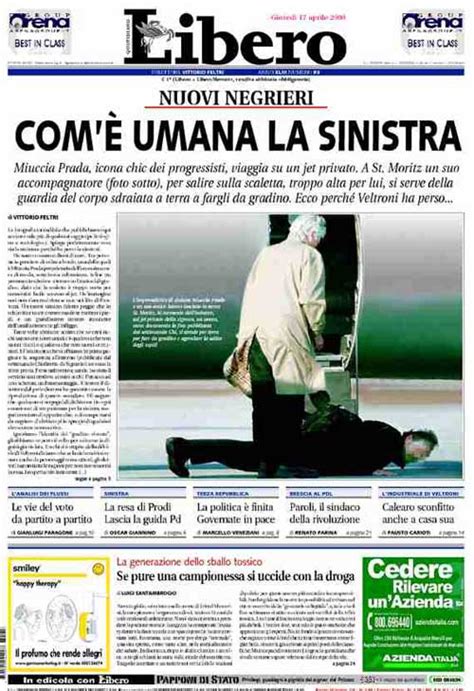 La brutale verità di vittorio feltri: Corriere della Sera - Libero si scusa con Prada per la ...