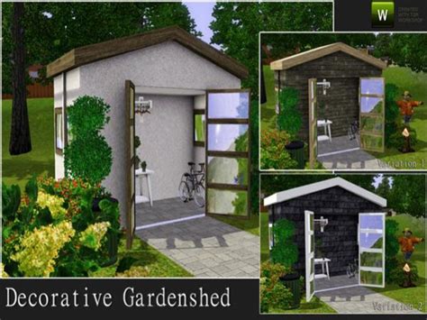 The Sims Resource Decorative Garden Shed By Angela Sims 3 Downloads