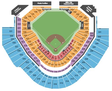 Brewers Stadium Seating Chart Bios Pics