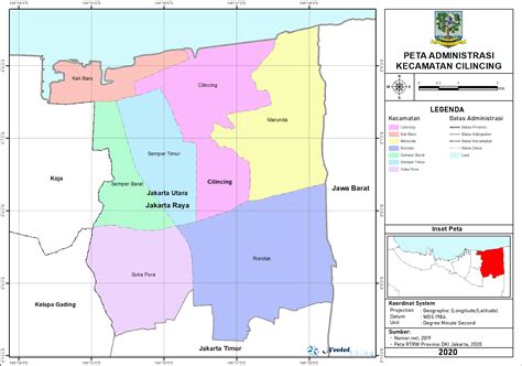 Peta Administrasi Kecamatan Cilincing Kota Jakarta Utara Neededthing
