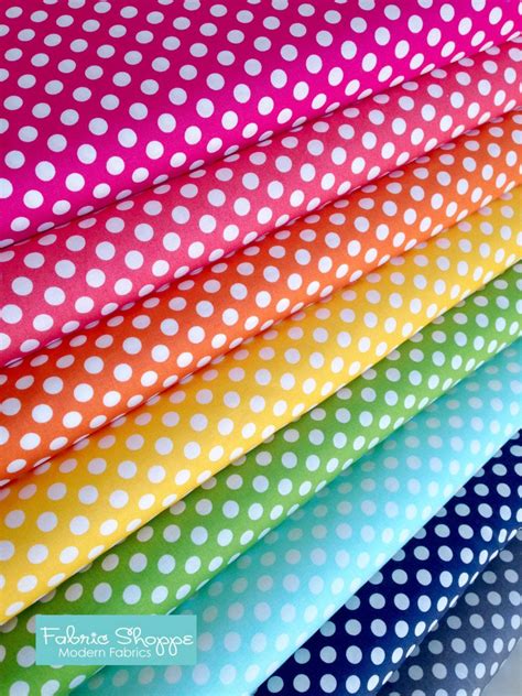 Best Seller Rainbow Polka Dot Fabric Cotton Fabric By The Yard