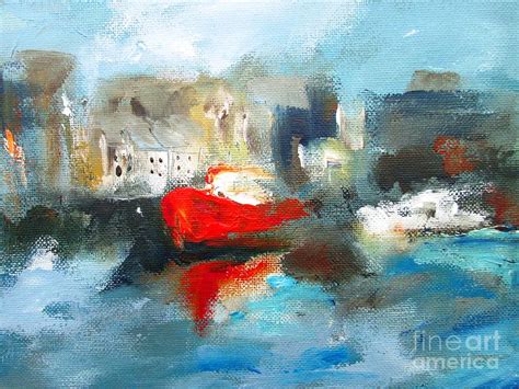 Galway City Ireland Semi Abstract Paintings Painting By Mary Cahalan