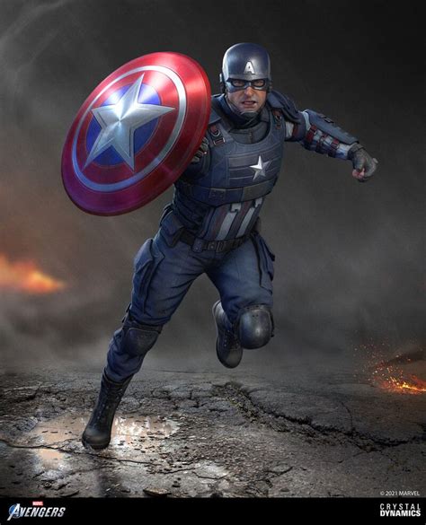 Artstation Marvels Avengers Captain America Iconic Outfit Brandon