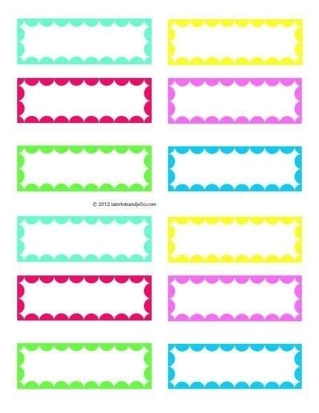These free printable labels are great for just about any occasion and every type of item. Free Printable Label Templates For Kids | Crescentcollege For Free for Free Editable Printable ...