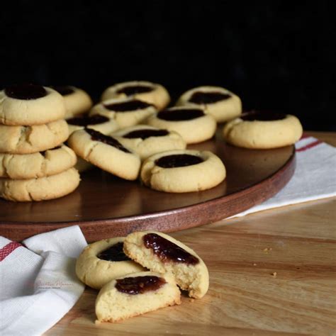 Raspberry Jam Thumbprint Cookies