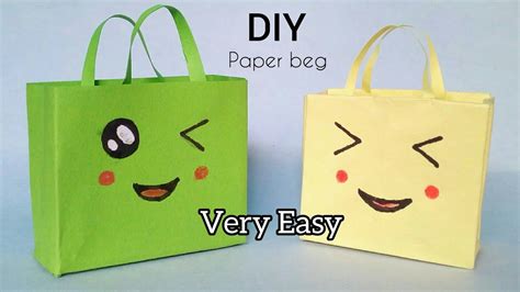 Easy Origami Paper Bag How To Make Paper Bags Very Easy Origami
