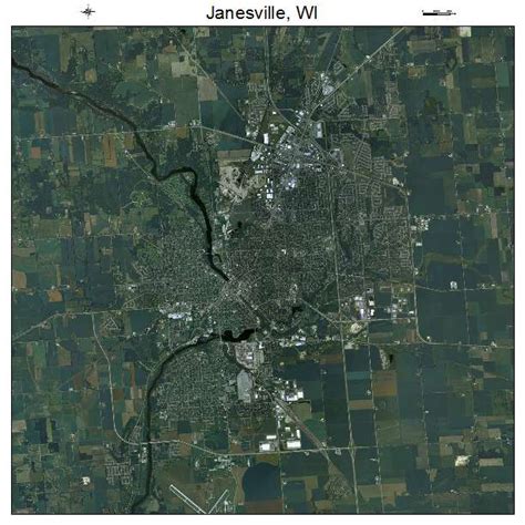 Aerial Photography Map Of Janesville Wi Wisconsin