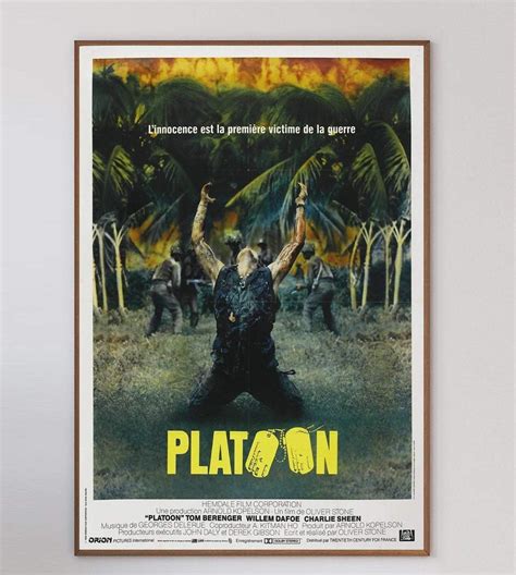 Platoon French Original Vintage Poster Etsy