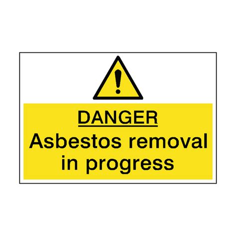 Danger Asbestos Removal Hazard Sign Pvc Safety Signs