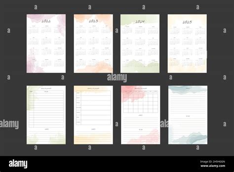 2022 2023 2024 2025 Calendar And Daily Weekly Monthly Planner