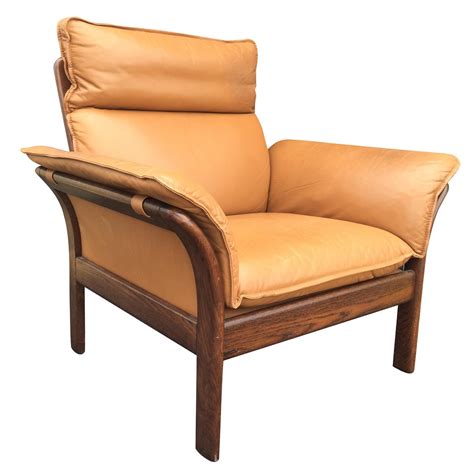 I have been using a custom yellow classic leather office chair since 2004. 1970s Camel Leather and Rosewood Chair | Chairish
