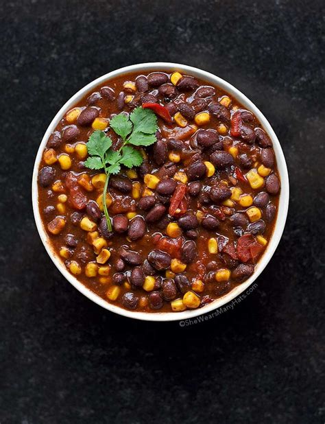 In fact, it's hard to make a chili that doesn't turn out great. Easy Vegetarian Chili Recipe | She Wears Many Hats