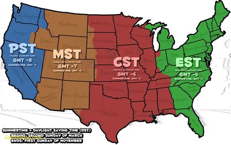 Us Time Zone Map Missouri New Printable United States Map With Time