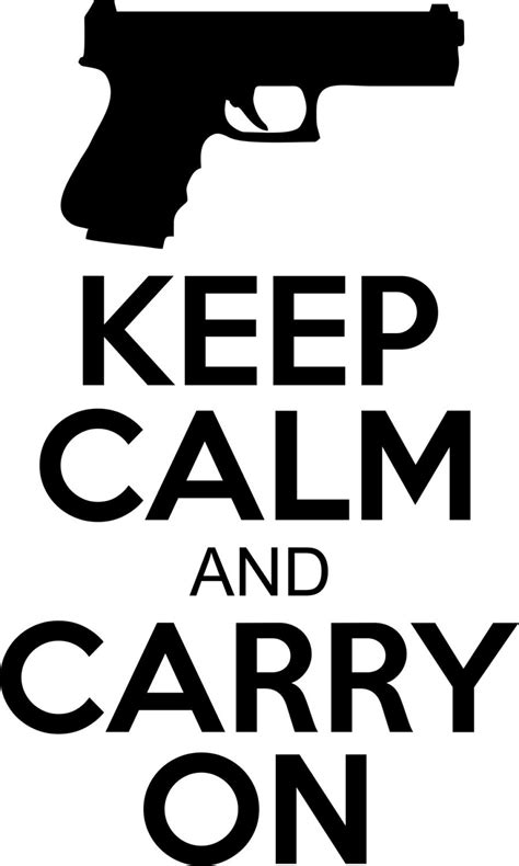 Items Similar To Keep Calm And Carry On Gun Decal 2nd Amendment Gun