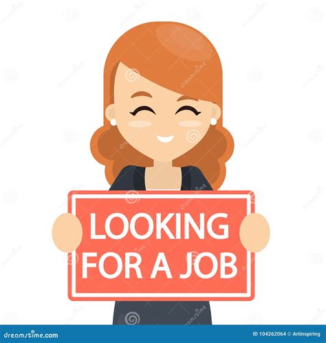 Looking for a job. stock vector. Illustration of look - 104262064