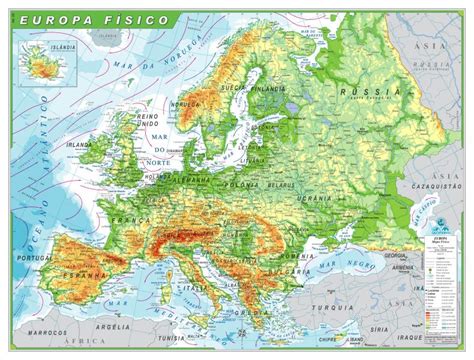 Mapa Europa Físico Lojaapoio