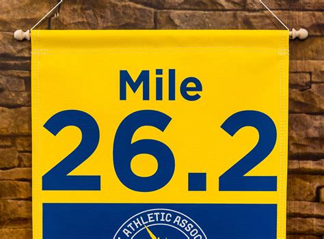 Commemorative Mile Marker Banner Boston Marathon Official Merchandise