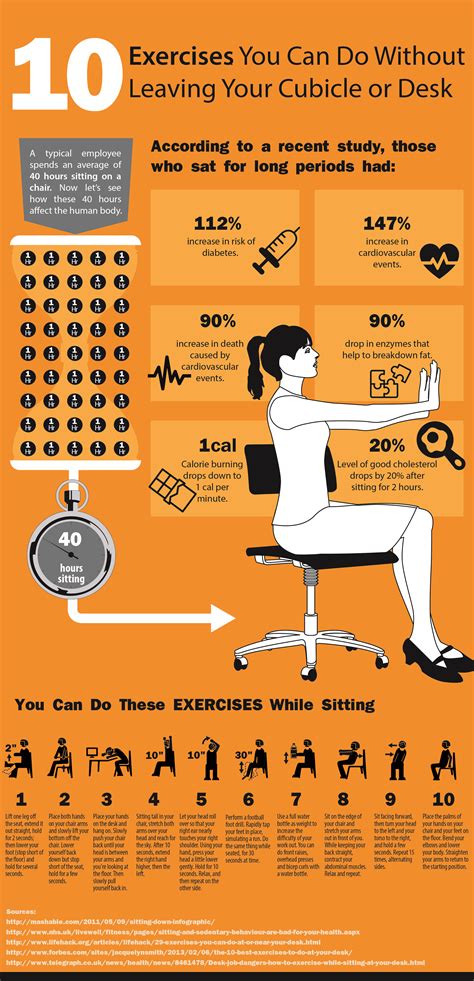 10 Exercises You Can Do At Your Cubicle Or Desk