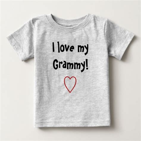 I Love My Grammy T Shirts I Love My Grammy T Shirt Designs Zazzle