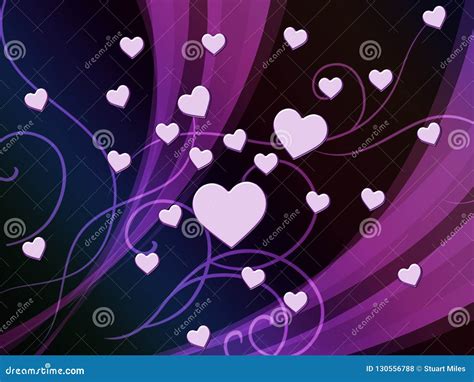 Passionate Hearts Vector Illustration 27552134