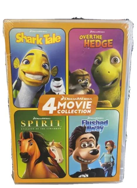 Dreamworks 4 Movie Collection Dvd 20204 Disc Set Brand New 889
