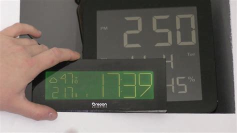 Oregon Scientific Prysma Chrome Weather Clock Bar292 Youtube