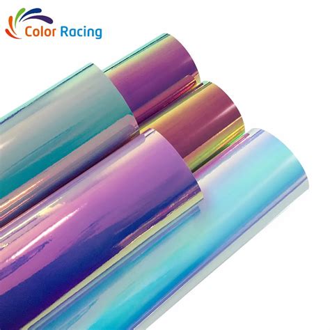 Car Color Changing Holographic Iridescent Vinyl Sticker Adhesive Rolls