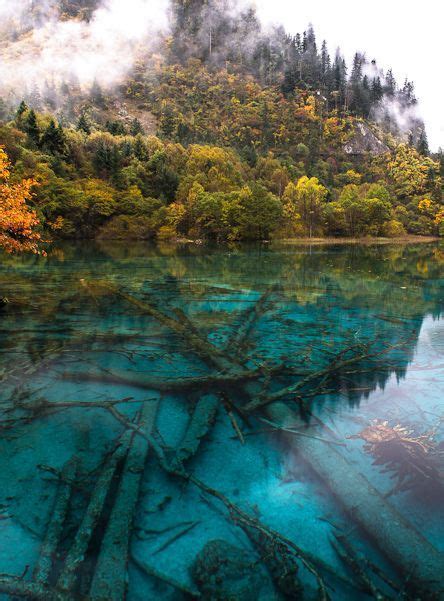 Five Color Lake Jiuzhaigou Valley China Photo Evgeny Tchebotarev Oh