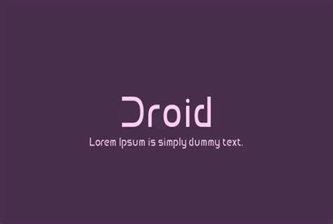 Droid Logo Android Free Font Upfonts