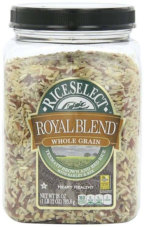 A suitable kitchen utensil for 1 1/2 cups of basmati rice is a casserole or saucepan with a lid of approximately 7 to 8 inches (20 cm) in diameter. RiceSelect Royal Blend, Whole Grain Texmati Brown and Red ...