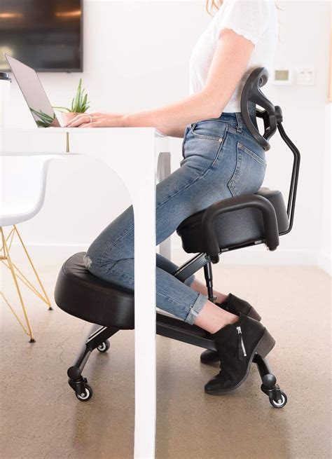 If you spend long hours working or studying at a desk, it's essential to have an office chair that the chair looks clean, minimalistic, and professional. Sleekform Ergonomic Kneeling Chair | Posture Correction ...