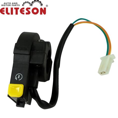 Eliteson 22mm Motorcycle Switches Starter Handblebar Reset Button Atv