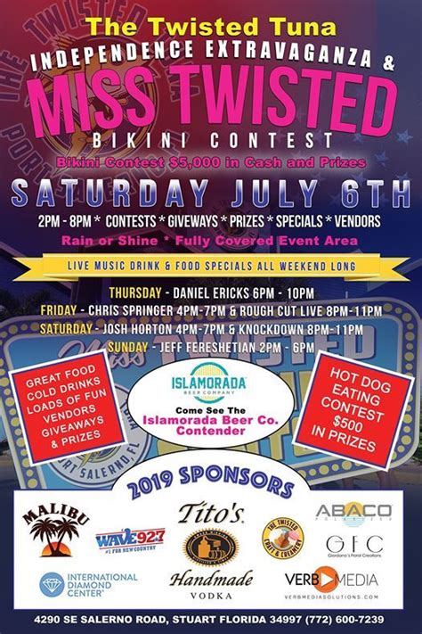 The 5th Annual Miss Twisted Bikini Contest The Twisted Tuna Port