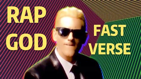 Eminem ‘rap God Fast Verse Lyric Video Youtube