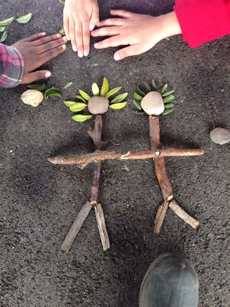 Activity Idea Make Stick People Using Natural Materials Forest