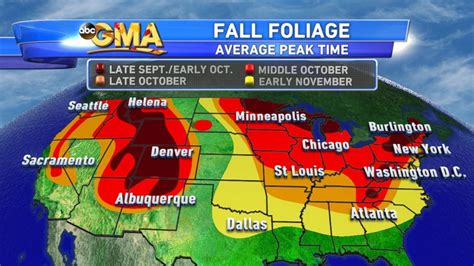 Heres Your Eye Popping Leaf Peeping Fall Foliage Forecast Abc News