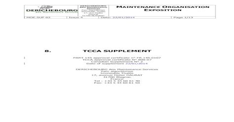 8 Tcca Et Certificatsdocumentspart 8 Tcca Ed 4 Access By Easa And