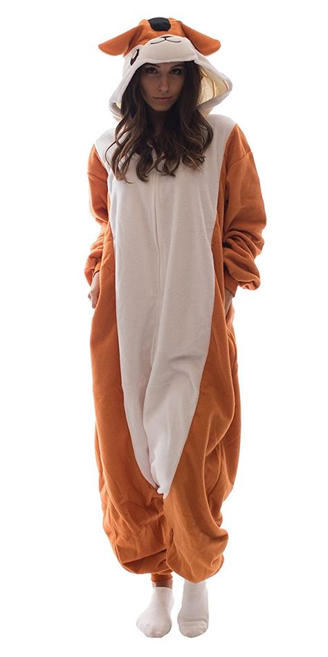 Adult Onesie Chipmunk Animal Pajamas Comfortable Costume With Zipper